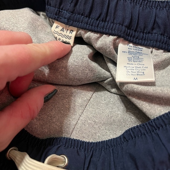 Fair Harbor men’s the anchor 8” inseam men’s swimsuit trunks breezeknit liner - Picture 8 of 9